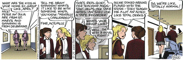 For Better or For Worse on Friday October 29, 2004 Comic Strip