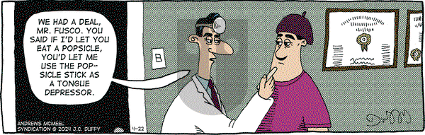 The Fusco Brothers - Monday April 22, 2024 Comic Strip