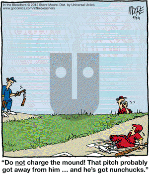 In the Bleachers on Monday September 24, 2012 Comic Strip