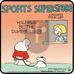 Ziggy on Saturday October 27, 2001 Comic Strip