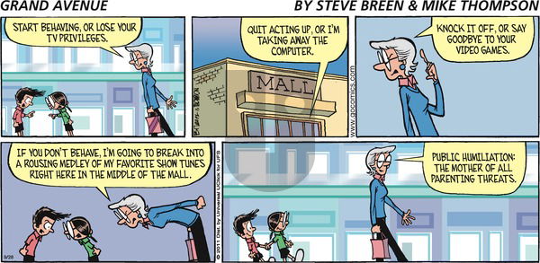 Grand Avenue on Sunday September 28, 2014 Comic Strip