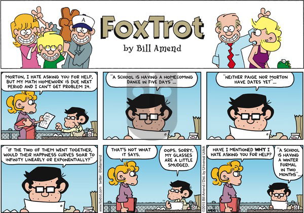 FoxTrot on Sunday November 8, 2015 Comic Strip