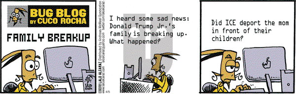 La Cucaracha on Thursday April 5, 2018 Comic Strip