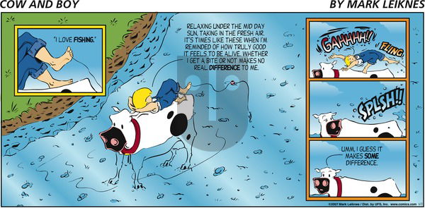 Cow and Boy Classics on Sunday June 3, 2007 Comic Strip