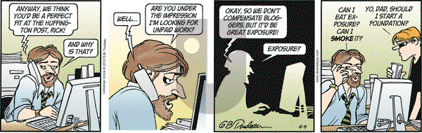 Doonesbury - Monday April 9, 2012 Comic Strip