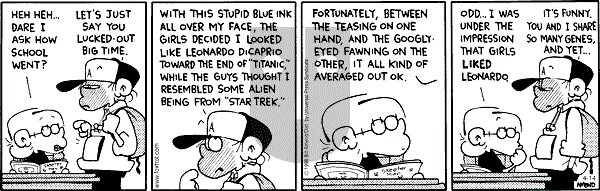 FoxTrot on Saturday April 14, 2001 Comic Strip
