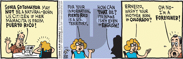 La Cucaracha on Thursday August 20, 2009 Comic Strip