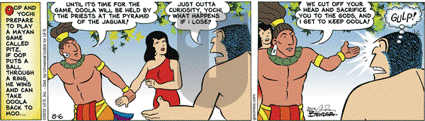 Alley Oop on Monday August 6, 2012 Comic Strip