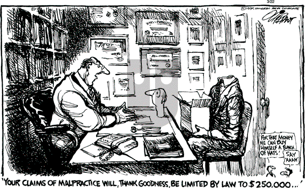 Pat Oliphant on Tuesday March 21, 1995 Comic Strip