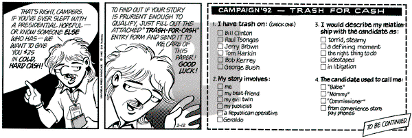 Doonesbury on Wednesday February 12, 1992 Comic Strip
