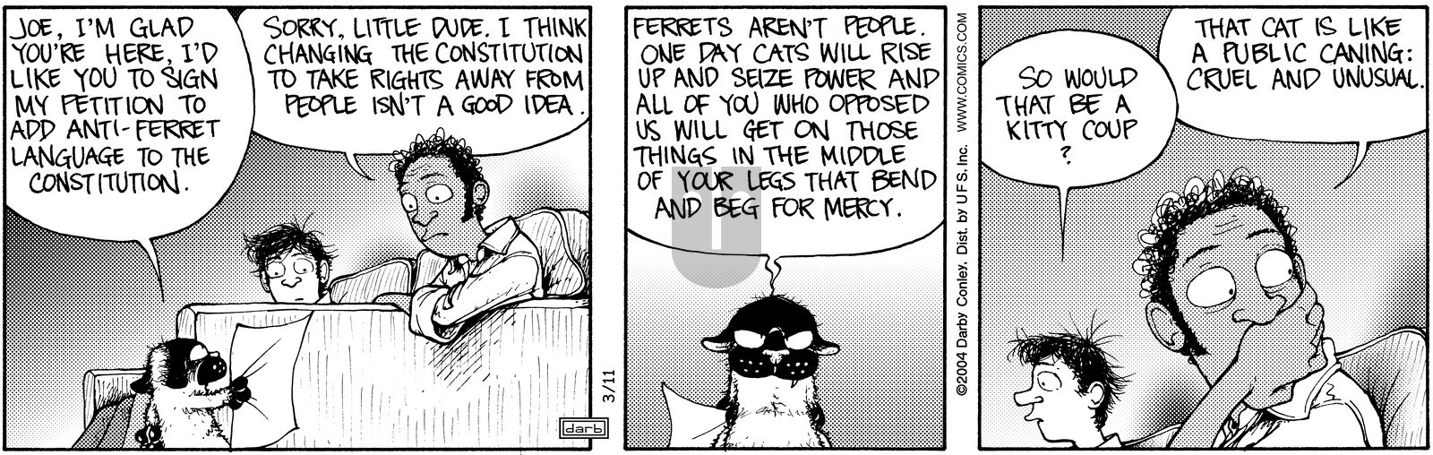 Get Fuzzy - Thursday March 11, 2004 Comic Strip
