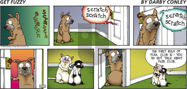 Get Fuzzy on Sunday January 25, 2009 Comic Strip