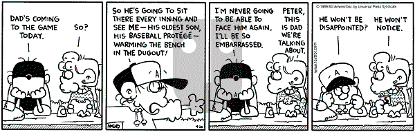 FoxTrot on Tuesday April 20, 1999 Comic Strip