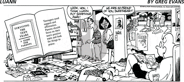 Luann on Sunday August 28, 1994 Comic Strip