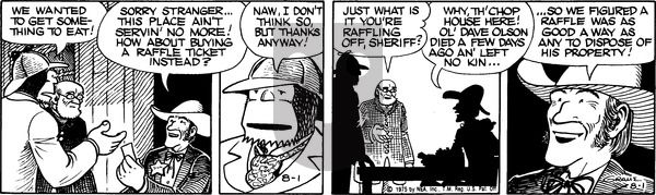 Alley Oop on Friday August 1, 1975 Comic Strip