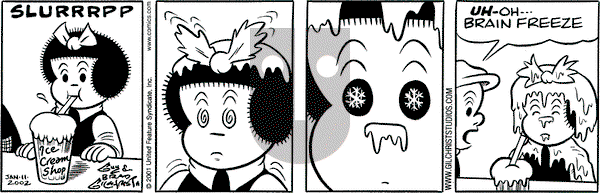 Nancy on Friday January 11, 2002 Comic Strip