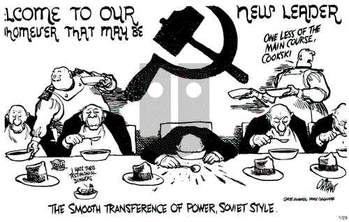 Pat Oliphant on Tuesday January 29, 1985 Comic Strip