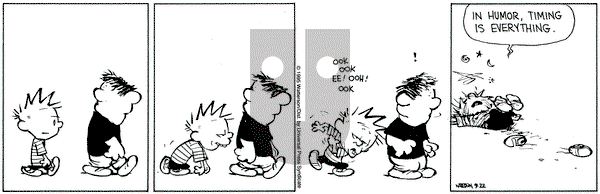 Calvin and Hobbes on Friday September 22, 1995 Comic Strip