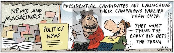 Frank and Ernest on Monday June 25, 2007 Comic Strip