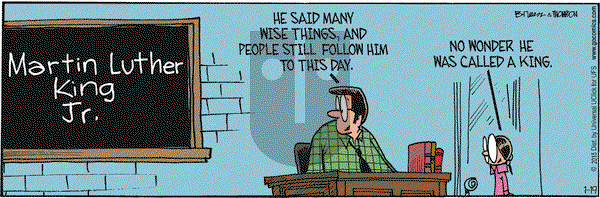 Grand Avenue on Monday January 19, 2015 Comic Strip