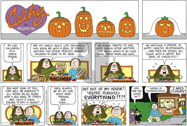Cathy Classics on Sunday October 31, 2004 Comic Strip
