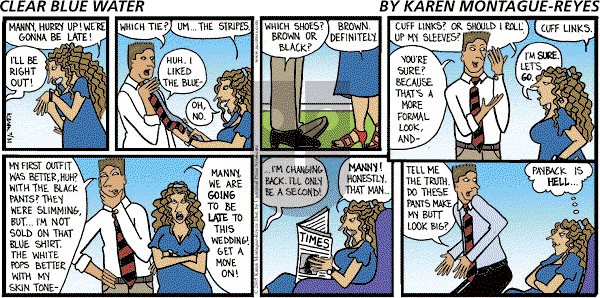 Clear Blue Water on Sunday July 31, 2005 Comic Strip