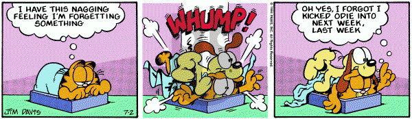 Garfield on Monday July 2, 1984 Comic Strip