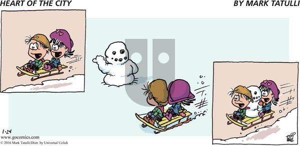 Heart of the City on Sunday January 24, 2016 Comic Strip