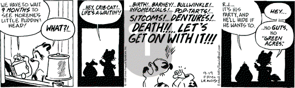 Over the Hedge on Monday November 18, 1996 Comic Strip
