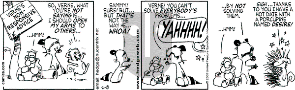 Over the Hedge on Friday February 8, 2002 Comic Strip