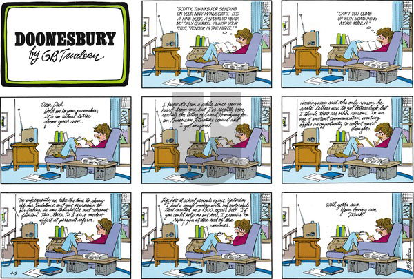 Doonesbury on Sunday April 5, 1981 Comic Strip