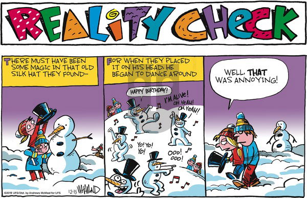 Reality Check on Sunday December 15, 2019 Comic Strip