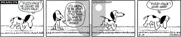 Peanuts - Wednesday March 13, 1957 Comic Strip