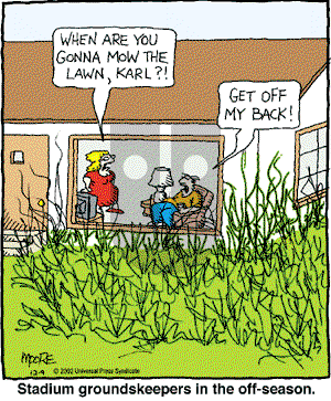 In the Bleachers - Monday December 9, 2002 Comic Strip