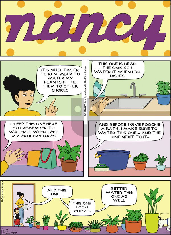 Nancy on Sunday May 31, 2020 Comic Strip