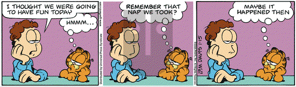 Garfield on Saturday January 15, 2005 Comic Strip