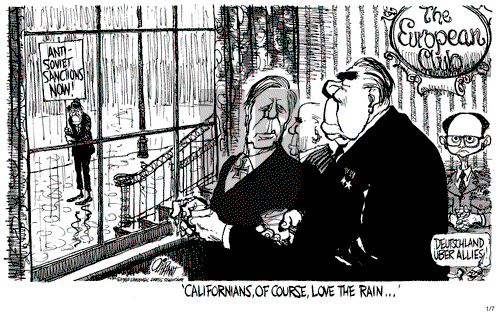 Pat Oliphant on Thursday January 7, 1982 Comic Strip