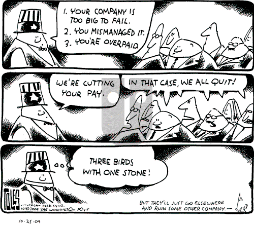 Tom Toles - Sunday October 25, 2009 Comic Strip