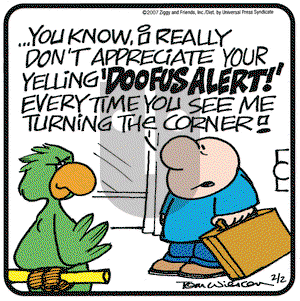 Ziggy on Friday February 2, 2007 Comic Strip