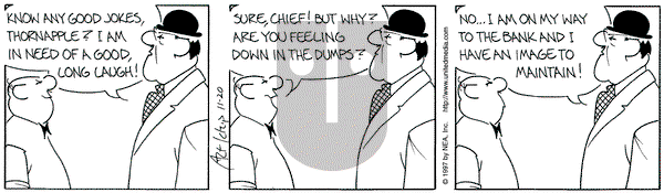 The Born Loser on Thursday November 20, 1997 Comic Strip