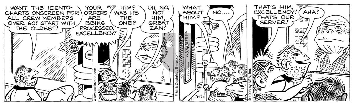 Alley Oop - Tuesday March 31, 1998 Comic Strip