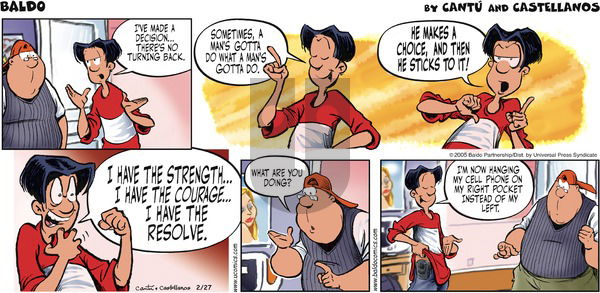 Baldo on Sunday February 27, 2005 Comic Strip