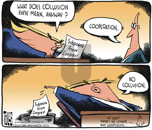 Tom Toles on Wednesday May 1, 2019 Comic Strip