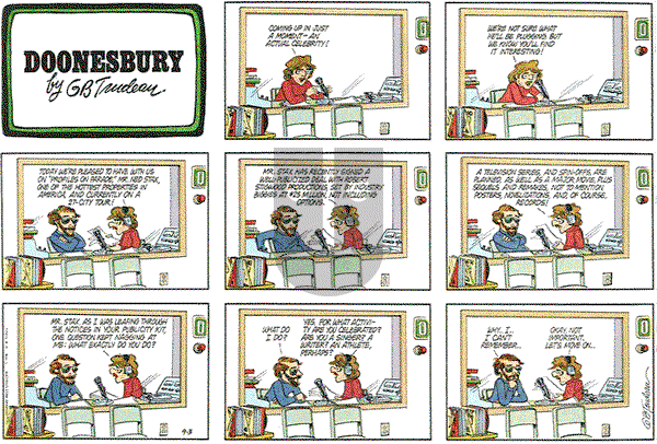 Doonesbury on Sunday September 3, 1978 Comic Strip
