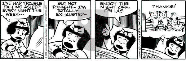 Nancy on Friday September 13, 2002 Comic Strip