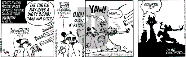 Over the Hedge on Monday March 7, 2005 Comic Strip