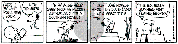 Peanuts - Monday September 26, 1977 Comic Strip