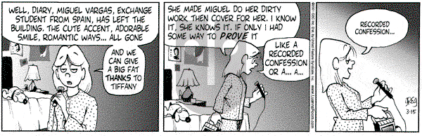 Luann on Thursday March 15, 2001 Comic Strip