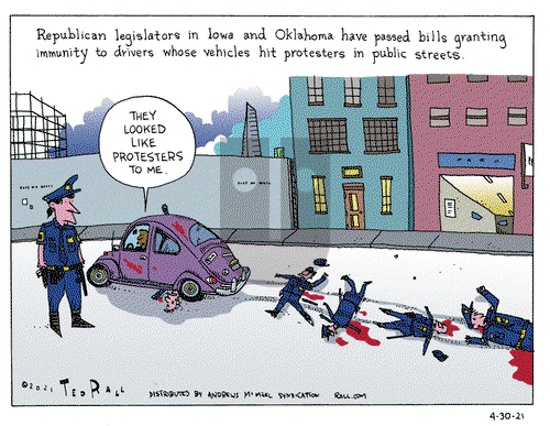 Ted Rall on Friday April 30, 2021 Comic Strip