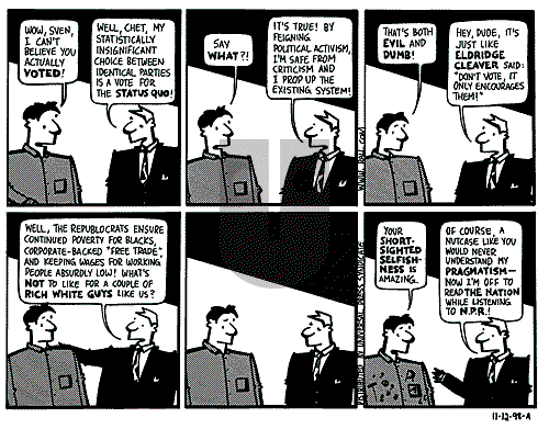 Ted Rall on Thursday November 12, 1998 Comic Strip